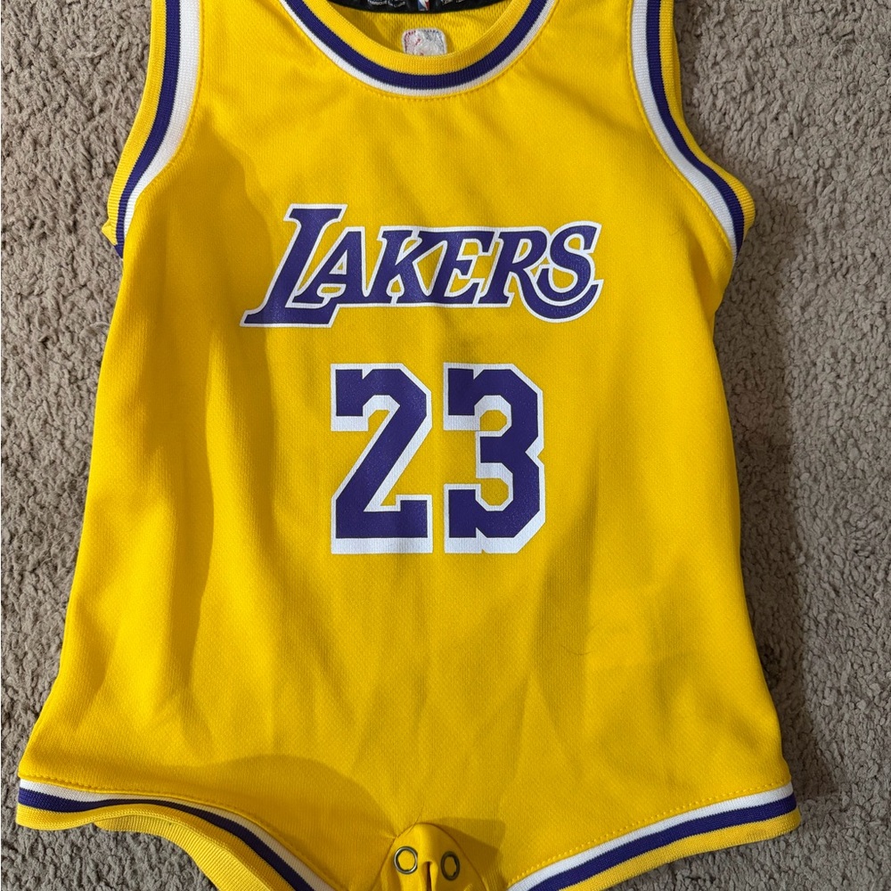 12m NBA / Lakers (LeBron James) Youth Yellow Jersey